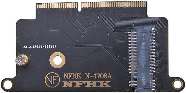 Alt view image 4 of 6 - M2 SSD Adapter For Macbook A1708 NVMe M.2 NGFF SSD to 2016 2017 MacBook Pro A1708 SSD Adapter Card for Apple Macbook 1708 Laptop