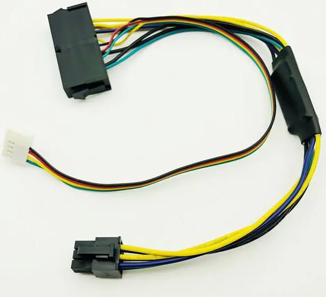 Alt view image 4 of 6 - 30cm ATX Main 24Pin to 6Pin PCI-E PSU Power Adapter Cable 18AWG Power Supply for HP Z220 Z230 SFF Server Workstation Motherboard