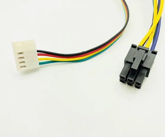 Alt view image 6 of 6 - 30cm ATX Main 24Pin to 6Pin PCI-E PSU Power Adapter Cable 18AWG Power Supply for HP Z220 Z230 SFF Server Workstation Motherboard