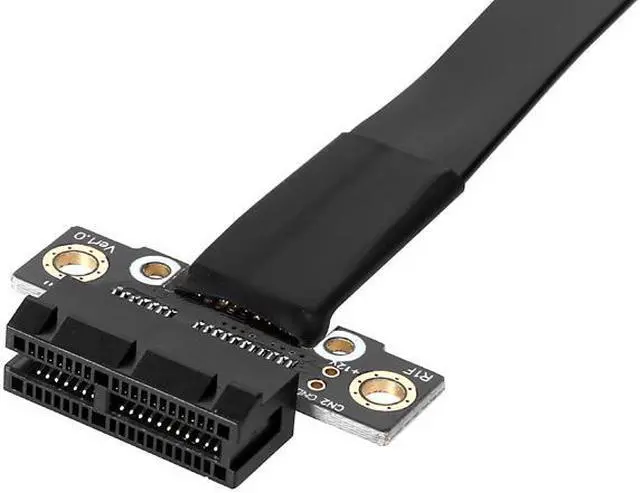 Alt view image 5 of 6 - PCI Express Gen3 8Gbps Flex Relocate Cable PCI-E 1X to 1X Slot Riser Card Extender Extension Cable for Bitcoin Miner Mining