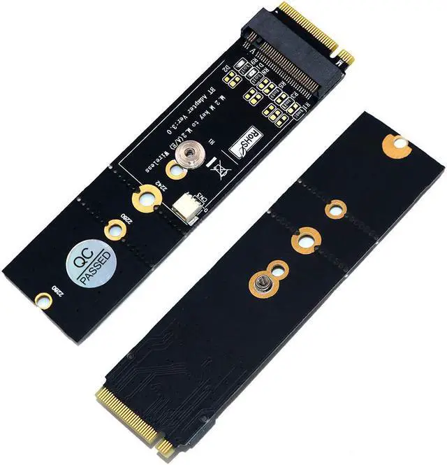 Alt view image 2 of 3 - M.2 Wifi Adapter Wireless Wifi Bluetooth Adapter PC Wifi Adapter M.2 NGFF Key A to M.2 Key M Converter Card for Intel 8265 9060