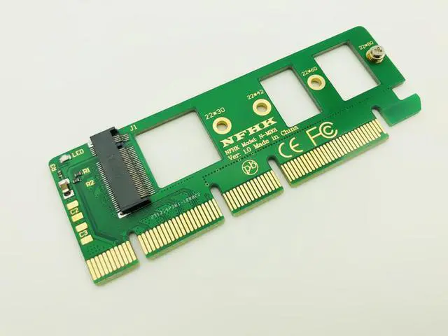 Alt view image 2 of 6 - 5PCS NGFF M.2 NVME AHCI SSD to PCI-E PCI Express 3.0 x4 x16 Adapter Riser Card M key Connector for XP941 SM951 PM951 A110 M2 SSD
