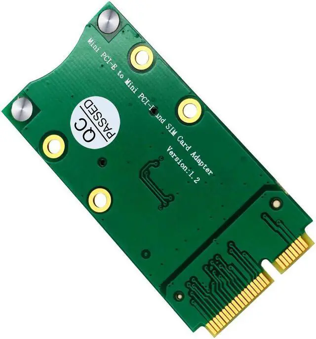 Alt view image 5 of 6 - Mini PCI Express Adapter Mini PCI-E Riser Card MINI PCIE to MINI PCI E Expansion Card SIM Card Slot for 3G/4G WWAN LTE GPS Cards
