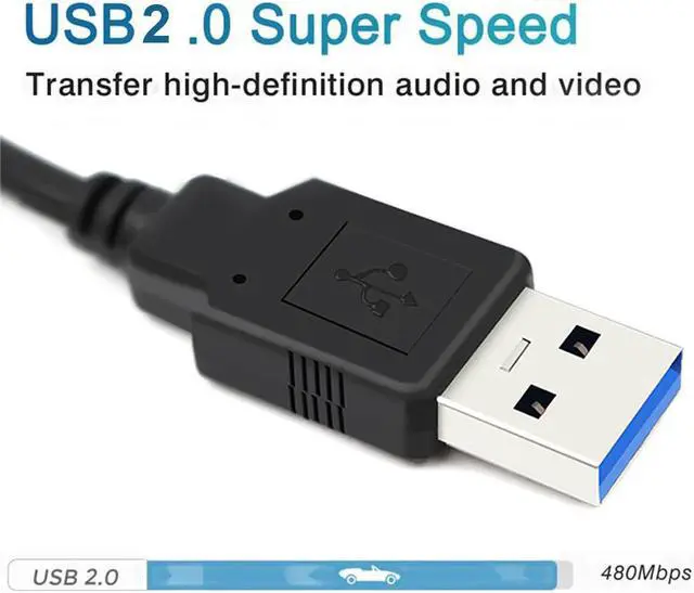 Alt view image 6 of 6 - USB 2.0 to HDMI Video Capture Card Mini Video Capture Device Grabber Recorder Box for PS4 Game Capture HD Camera Live Streaming