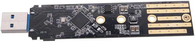 Alt view image 5 of 6 - RTL9210B Dual Protocol SSD Enclosure USB C M.2 NVME PCIe NGFF USB3.1 GEN2 10Gbps M2 SSD Case Adapter for 2230/2242/2260/2280 SSD