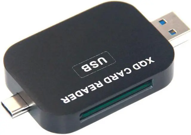 Alt view image 6 of 6 - XQD Card Reader USB3.1 Type C & USB3.0 2in1 Card Reader High-speed SD Card Reader for SONY NIKON LUMIX Camera for Windows MAC OS