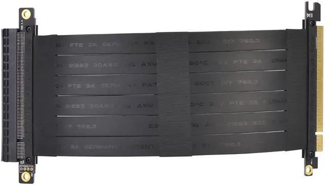 Alt view image 2 of 6 - Computer Cable Connector PCI Express Extension Cable Riser Card PCI-E 16X PCIE Extender PC Cable Graphics Card Riser Adapter