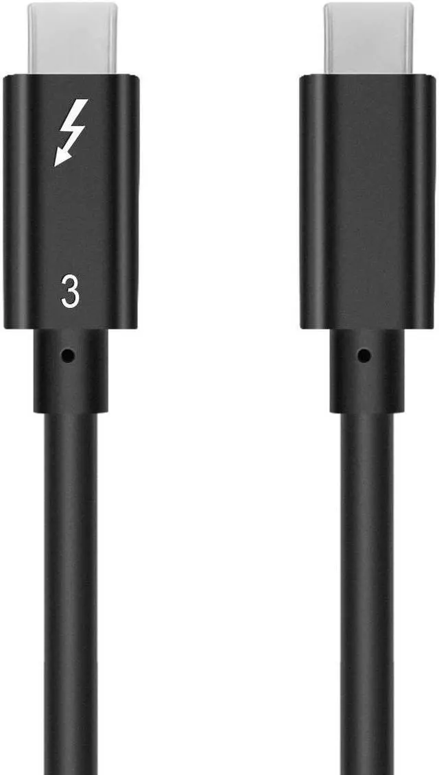 Alt view image 5 of 6 - 50cm Thunderbolt 3 Cable 5K Display USB-C USB 3.1 Male to Thunderbolt3 Male 40Gbps Cable Supports 100W 5A Charging for PC Laptop