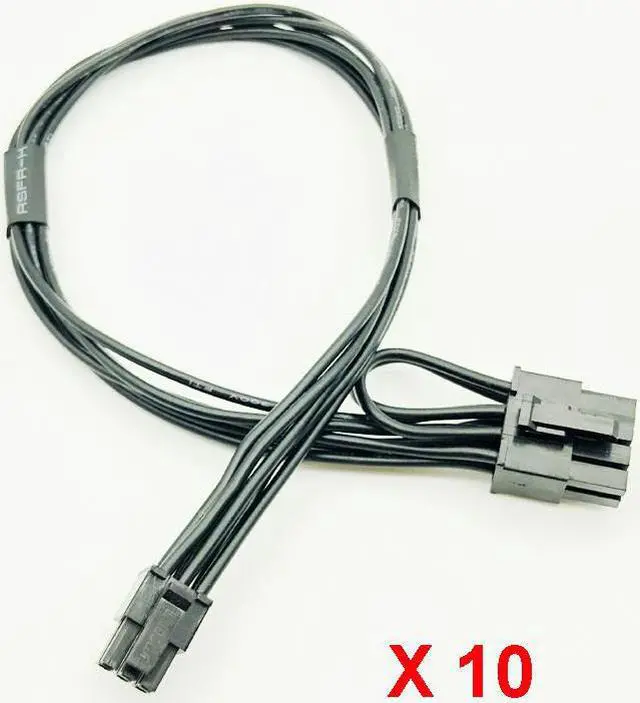 Alt view image 4 of 6 - 10PCS Power Cable Mini 6pin to 8pin PCIe PCI-e Cable for Apple Mac iMAC Pro G5 Tower Video Card 18AWG 35cm 6P Male to 8Pin Male