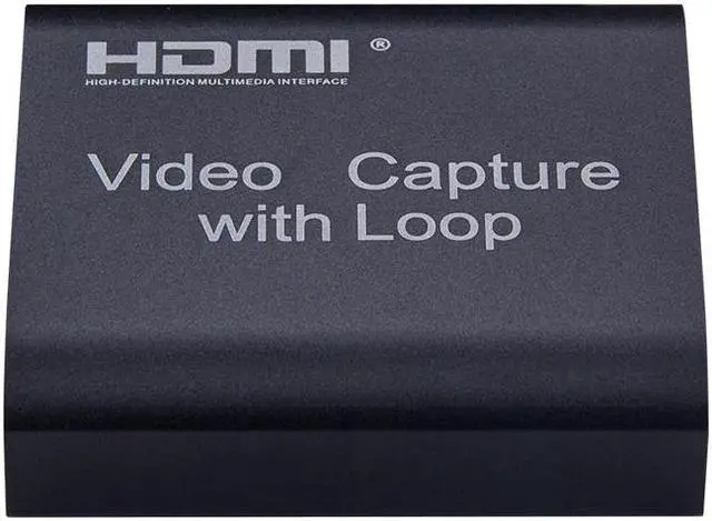 Alt view image 6 of 6 - Video Capture Card 1080P 4K HDMI Video Capture Device HDMI To USB 2.0 Dongle Game HD Capture Recording Live Streaming + Loop Out