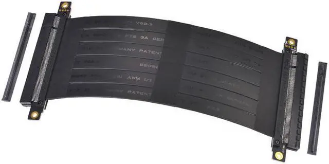 Alt view image 5 of 6 - Add On Card PCIE Riser Extender PCI Express 16x to 16x Riser Extension Cable Graphics Card 16x Slot PCI-E Cable Connector for PC