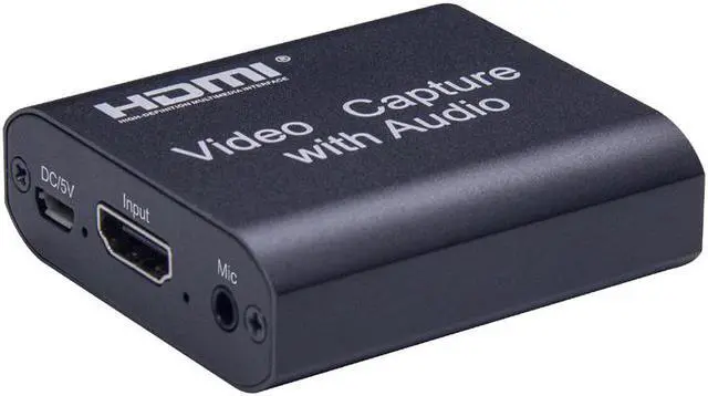 Main image of HDMI to USB Video Capture Card HDMI 4K 1080P USB2.0 Video Capture for PS4 Game Streaming Live Streaming Broadcast Audio MICinput
