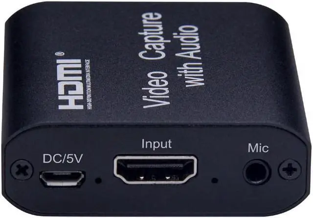 Alt view image 3 of 6 - HDMI to USB Video Capture Card HDMI 4K 1080P USB2.0 Video Capture for PS4 Game Streaming Live Streaming Broadcast Audio MICinput