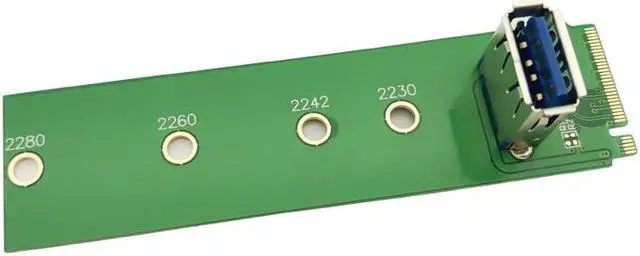 Alt view image 4 of 6 - 10pcs NGFF M.2 to PCI-E X16 Slot Transfer Card Mining Pcie Riser Card for 2242/2230/2260/2280 mm M2 NGFF riser Extension card