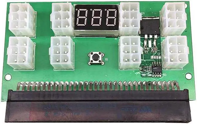 Alt view image 5 of 6 - Breakout Board 1200w/750w Power Module GPU Open Rig Mining Ethereum Electronic Components & Supplies