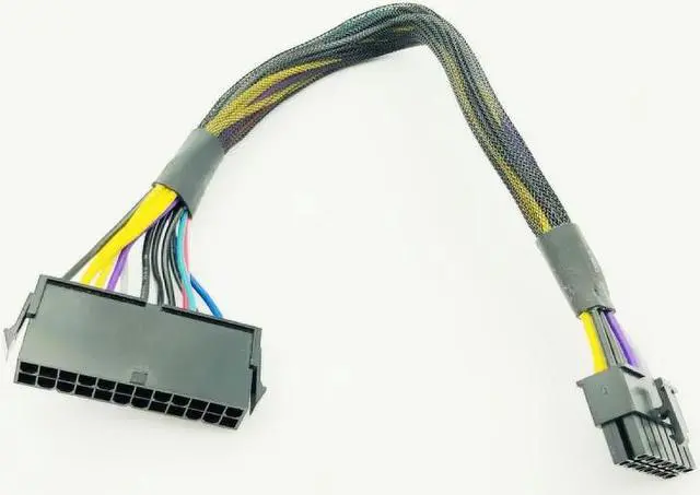 Alt view image 2 of 6 - 10PCS ATX 24Pin to 14Pin Power Supply Cable Cord 24p to 14p 18AWG Wire for Lenovo Q77 B75 A75 Q75 H81 Motherboard