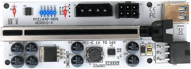 Alt view image 6 of 6 - 6PCS PCIE Riser VER010X USB 3.0 VER 010X PCI Express Cable Riser For Video Card X16 Extender PCI-E Riser Card For Bitcoin Mining