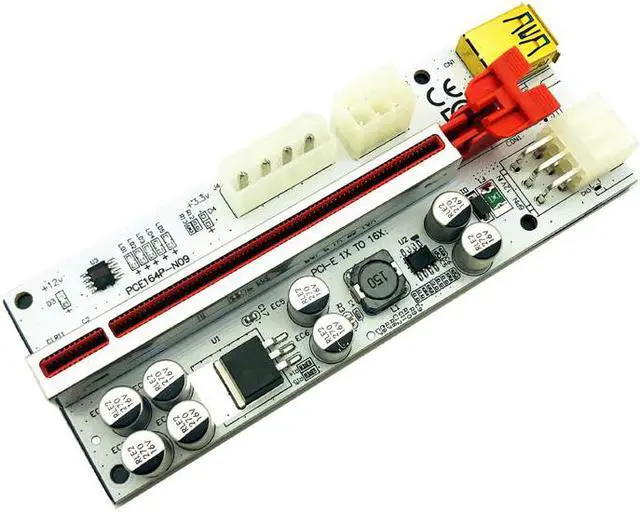 Alt view image 6 of 6 - 6PCS PCIE Riser 010 USB3.0 Cable PCI-E X1 Card Riser PCI Express X16 Extender For Video Card Cobo Riser For Bitcoin Miner Mining