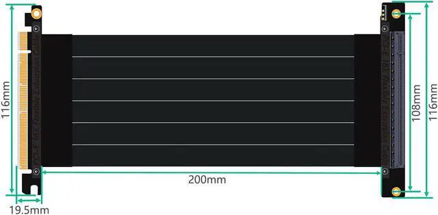 Alt view image 5 of 6 - Graphics Card Bracket RGB LED Light with PCI-E 3.0 16X Riser Cable External Built-in Kickstand Mounting Bracket for DIY ATX Case