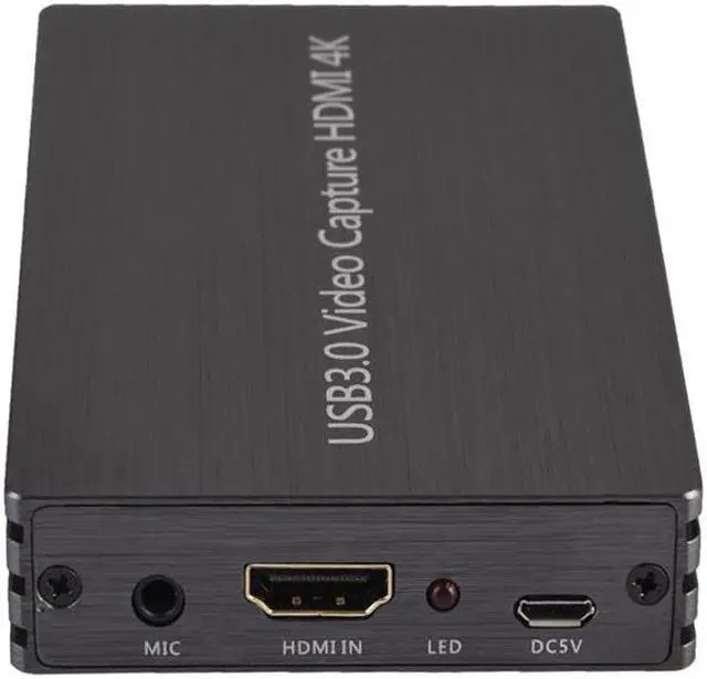 Alt view image 2 of 3 - USB3.0 4K 60Hz Video Capture Card HDMI to USB 3.0 Dongle Game Streaming Live Stream Broadcast with MIC 3.5mm Gamepad Audio input