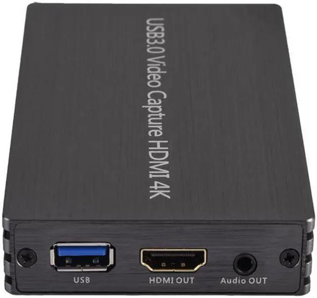 Alt view image 3 of 3 - USB3.0 4K 60Hz Video Capture Card HDMI to USB 3.0 Dongle Game Streaming Live Stream Broadcast with MIC 3.5mm Gamepad Audio input