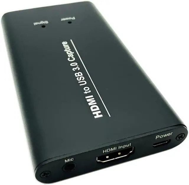 Alt view image 6 of 6 - Video Capture HDMI 4K USB 3.0 Game Capture Card Device 1080P Record HD Live Streaming MIC 3.5mm for Camera PC PS4 TV Xbox Switch