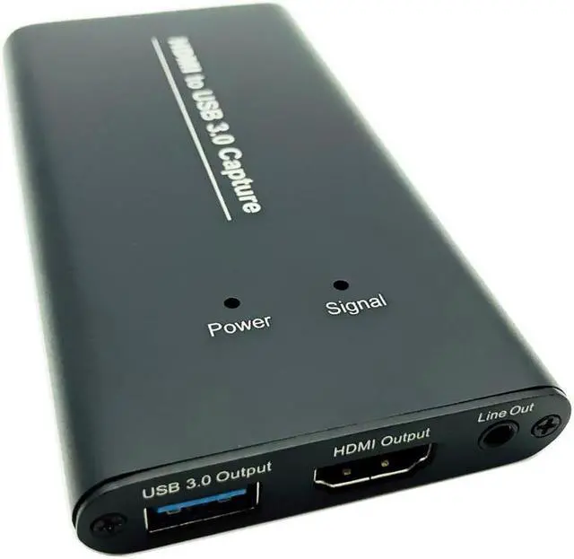 Alt view image 5 of 6 - USB 3.0 Game Capture Card Video Capture HDMI 4K Input 1080P Record Live Streaming Mic 3.5mm for Camera PC PS3 PS4 TV Xbox Switch