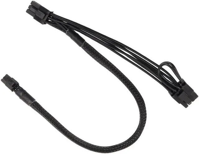 Alt view image 3 of 3 - Mini 6Pin To Pci-E 6+2Pin Dual Pci-E Ports Video Graphic Card Power Cable For G5/Mac Pro