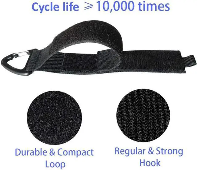 Alt view image 3 of 6 - 8Pcs Extension Cord Holder Organizer, 16-Inch Hook and Loop Extension Cord Organizer Hanger with Buckle Bandage