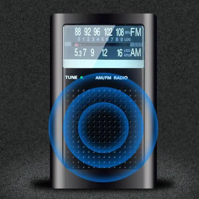 Alt view image 3 of 3 - Antenna Digital Radio Portable AM/FM Radio with Monitor Headphone Jack Volume Adjustable for Home Outdoor Use