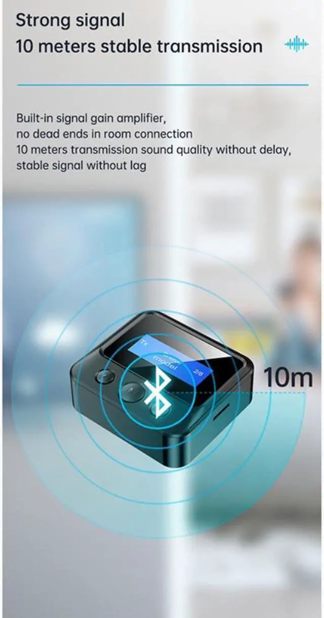 Alt view image 2 of 6 - Bluetooth 5.0 Transmitter Receiver EDR Wireless Adapter USB Dongle 3.5Mm AUX RCA For TV PC Headphones Home HIFI Audio