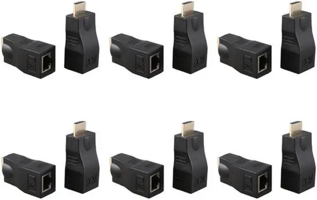 Main image of 6X 4K 3D HDMI 1.4 30M Extender To RJ45 Over Cat 5E/6 Network LAN Ethernet Adapter