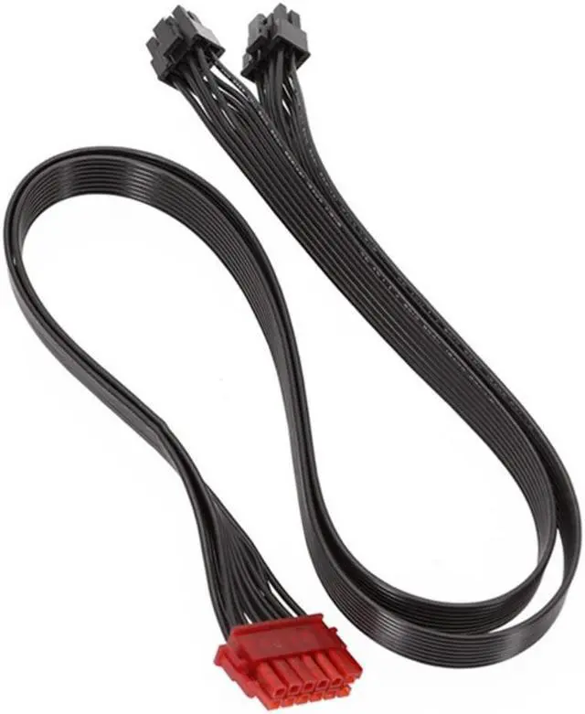 Alt view image 2 of 6 - 3Pcs 12Pin To Dual Pci-E 8Pin (6 + 2Pin) Power Cord For Psu Graphics Card Line Cable For Enermax Power Module Cable