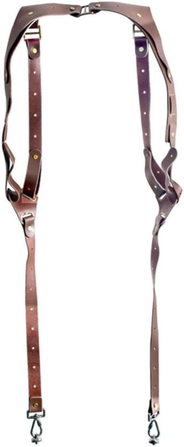 Main image of Leather Camera Double Strap Camera Strap Two Cameras Leather Double Shoulder Strap Double Drop Protection