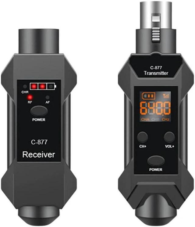 Main image of 1 Pair Microphone Wireless System Microphone Wireless Transmitter System UHF Transmitter & Receiver Mic/Line Two Modes