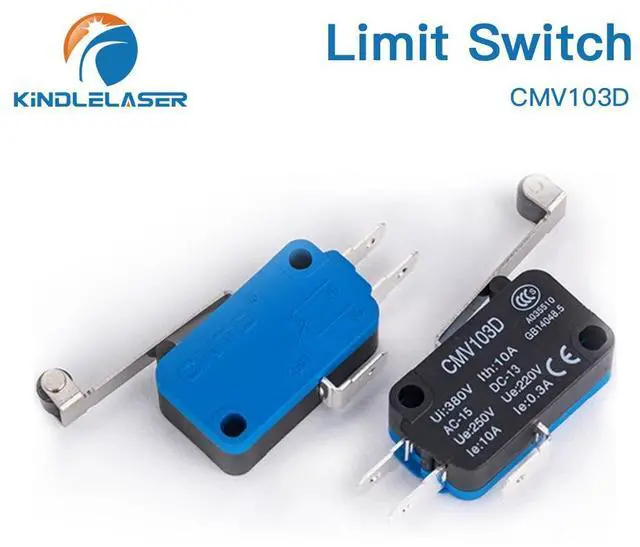 Alt view image 6 of 7 - Kindle Laser  petit interrupteur de fin de course de haute qualité CMV103D, Micro interrupteur momentané à longue poignée pour machine de découpe Laser CO2