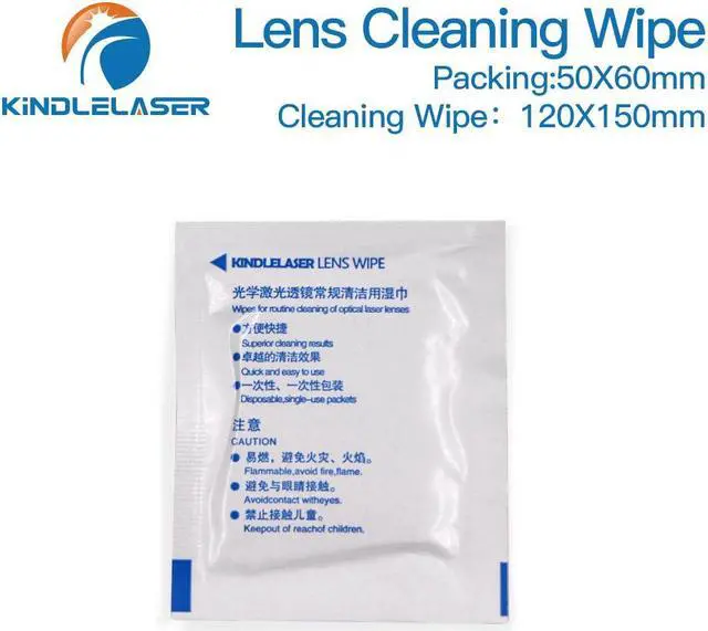 Alt view image 6 of 7 - Lingettes nettoyantes pour lentilles Laser, 10 pièces, pour lentilles Laser 10,6 um CO2 et 1064nm à Fiber miroir