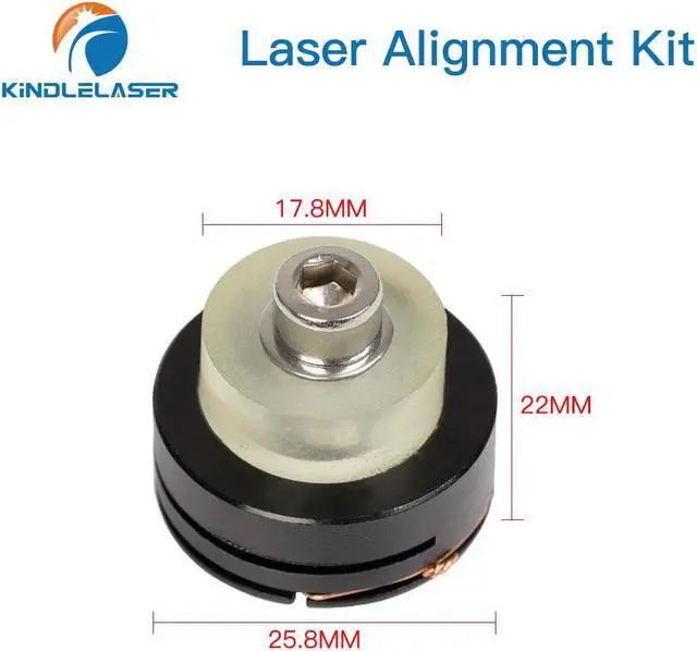 Alt view image 6 of 7 - KINDLELASER  Kit d'alignement du régulateur de lumière Laser, dispositif de calibrage du chemin pour Machine de découpe Laser CO2
