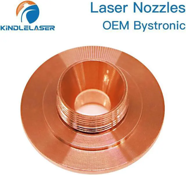 Alt view image 6 of 7 - KINDLELASER Bystronic E Type adaptateur de buses de coupe 3D d38 mm h17,5 mm M19 fond rond monocouche pour tête de coupe Laser à Fiber