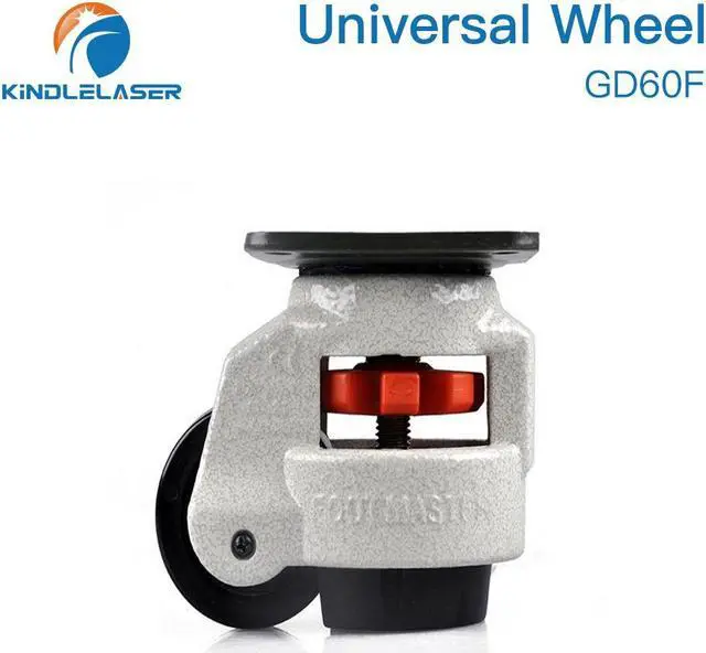 Alt view image 6 of 7 - KINDLELASER  roue universelle GD60 pour Machine de découpe et gravure au Laser CO2, enveloppe en aluminium épais de haute qualité, rouleau de siège en caoutchouc