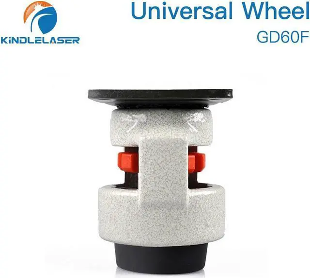 Alt view image 7 of 7 - KINDLELASER  roue universelle GD60 pour Machine de découpe et gravure au Laser CO2, enveloppe en aluminium épais de haute qualité, rouleau de siège en caoutchouc