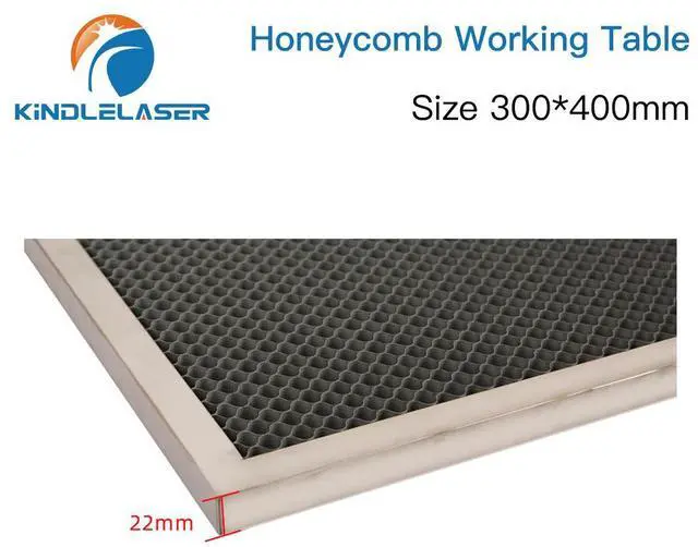 Alt view image 7 of 7 - KINDLELASER  Table de travail en nid d'abeille, dimensions personnalisables 300x400mm, plate-forme Laser, pièce pour graveur Laser CO2, Machine de découpe