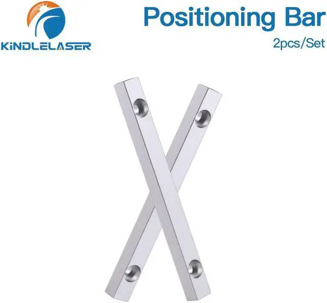 Alt view image 5 of 7 - KINDLELASER  barre de positionnement de table de travail, 2 pièces, 125x12mm Dia.6mm + 4 vis de positionnement pour bricolage, Machine à graver en Fiber et Co2