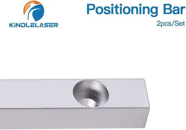Alt view image 7 of 7 - KINDLELASER  barre de positionnement de table de travail, 2 pièces, 125x12mm Dia.6mm + 4 vis de positionnement pour bricolage, Machine à graver en Fiber et Co2