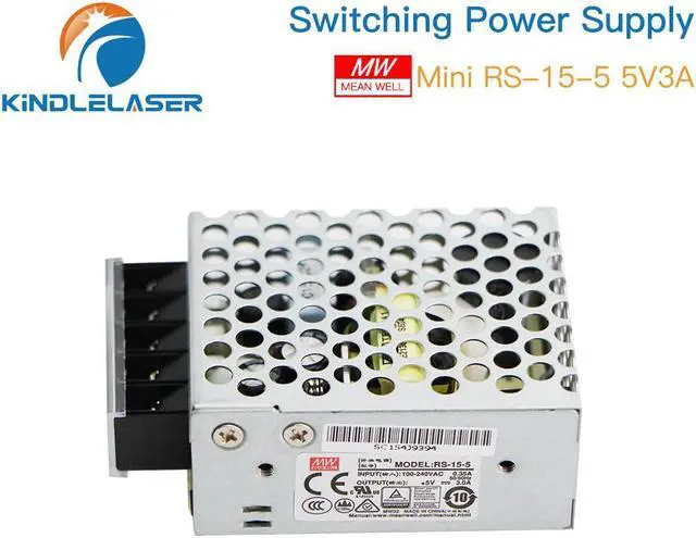 Alt view image 5 of 7 - MeanWell  alimentation de commutation 15W, sortie unique, RS-15-5 5v 3a, pour Machine de gravure et découpe Laser Co2