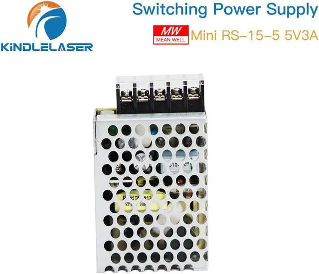 Alt view image 7 of 7 - MeanWell  alimentation de commutation 15W, sortie unique, RS-15-5 5v 3a, pour Machine de gravure et découpe Laser Co2