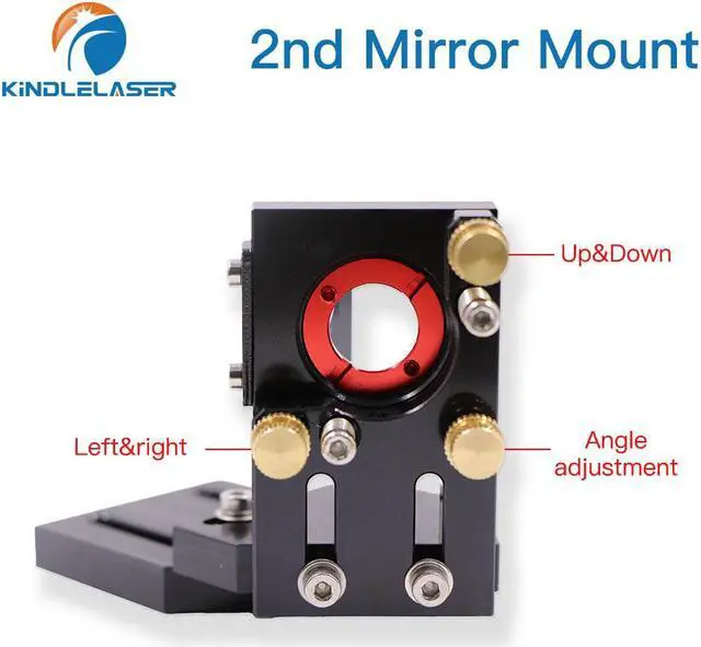 Alt view image 6 of 7 - KINDLELASER  deuxième miroir Laser CO2 noir, montage intégré pour Machine à graver Laser 25mm