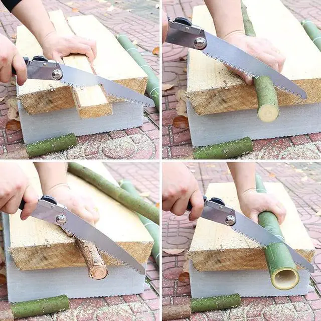 Alt view image 3 of 4 - Scie à main pliante Portable SK5, 425mm, pour le travail du bois, outil de jardinage et de Camping, lame de scie à trempe