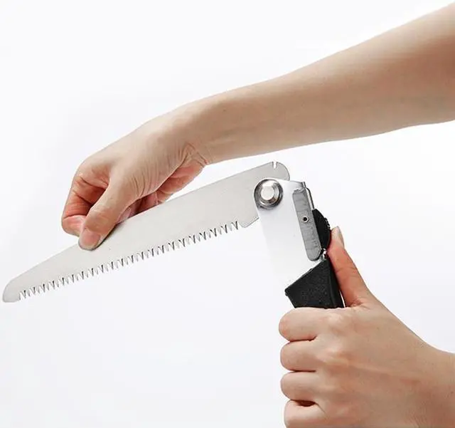 Alt view image 4 of 4 - Scie à main pliante Portable SK5, 425mm, pour le travail du bois, outil de jardinage et de Camping, lame de scie à trempe