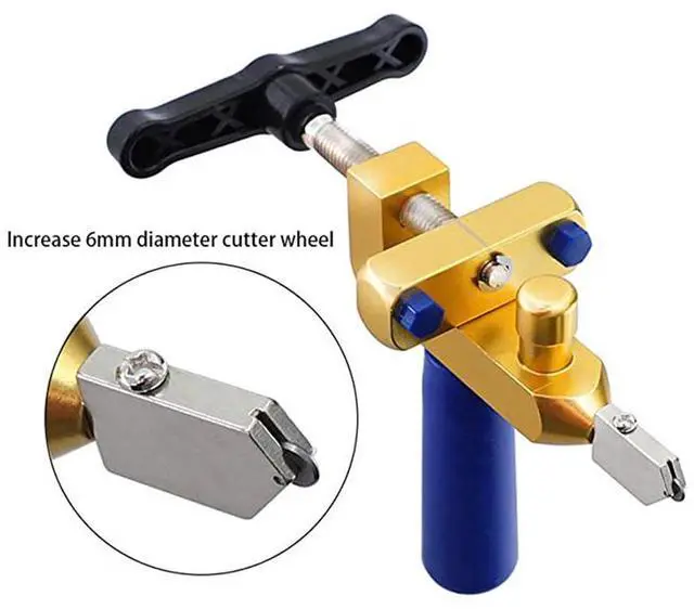 Alt view image 4 of 4 - Pince de coupe de verre 2 en 1, outil de coupe de carreaux de céramique, miroir, outil manuel de bricolage à domicile, roue de coupe en acier au tungstène